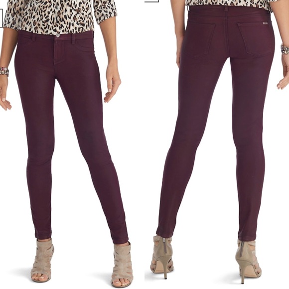 white house black market coated jeans